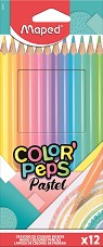   Maped Pastel - 12    Color' Peps - 