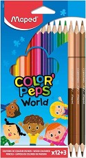   Maped World - 12   3     Color' Peps - 