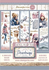    Stamperia Washi Pad -   - 8 ,  A5   Dewdrops - 