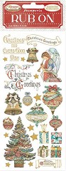    Stamperia -  - 10.16 x 21.6 cm   Christmas Greetings - 