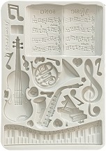  3D  Stamperia -   - 10.5 x 14.8 cm   Music - 